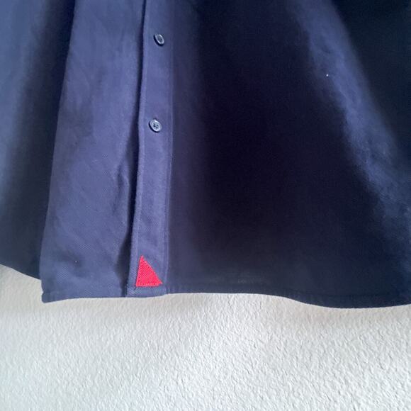 UNTUCKit Navy Mercurey Cotton Button Down Shirt Men’s XXL Regular - Picture 3 of 11